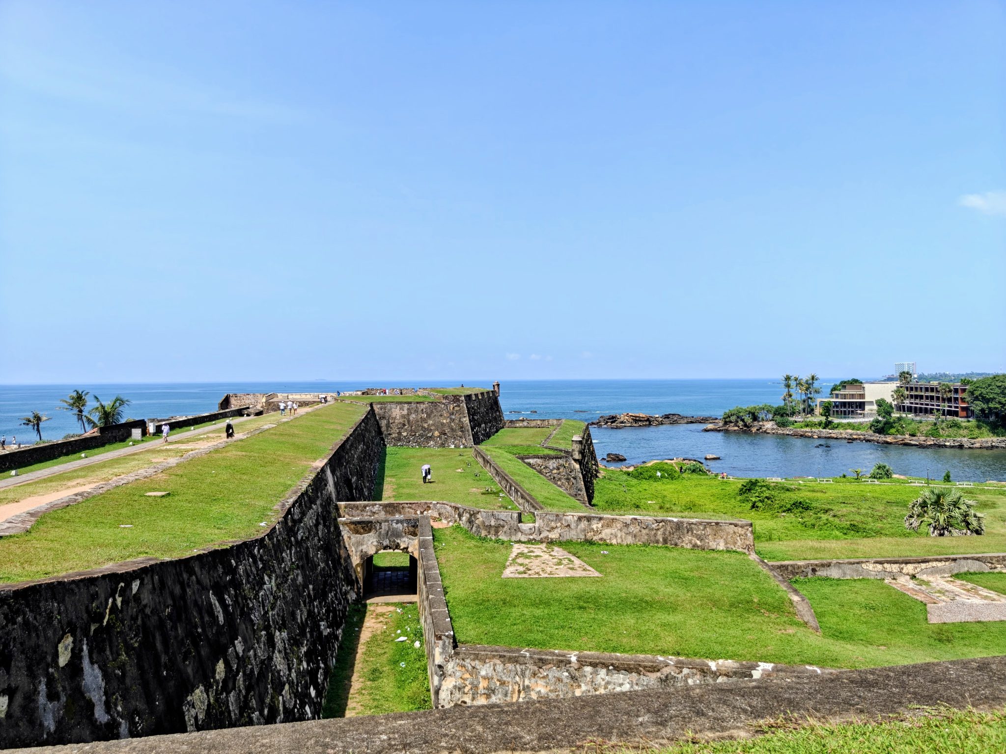Ramparts of Galle Dutch Fort above the Indian Ocean