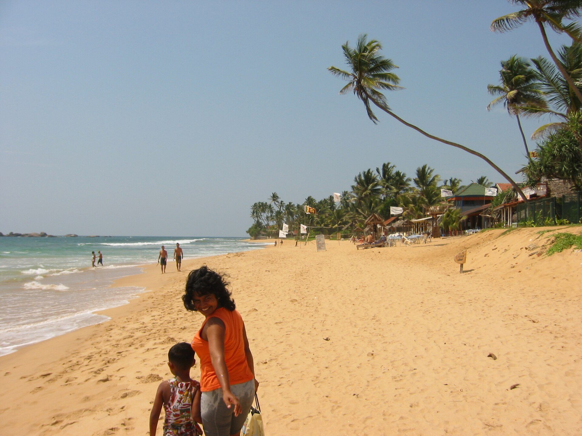 Hikkaduwa beach on the south-west coast