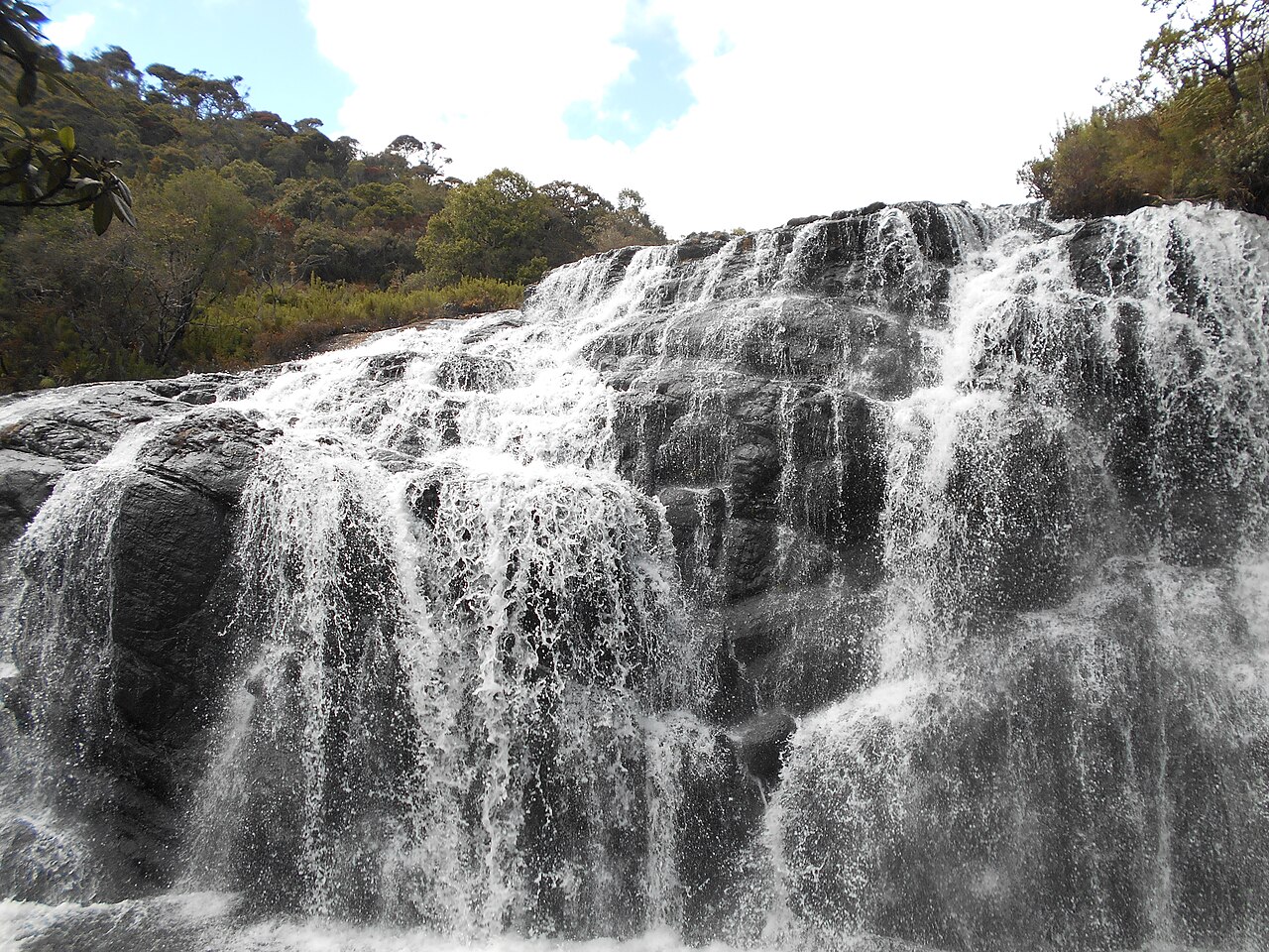 Waterfall in Horton Plains National Park
