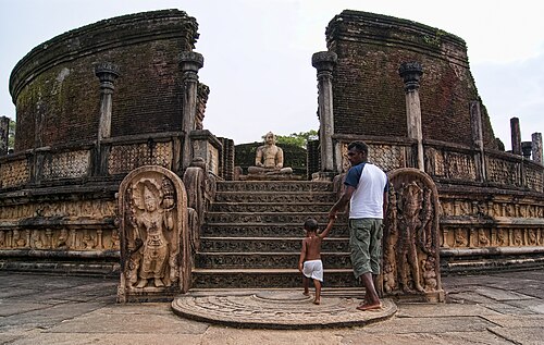 The Vatadage in the ancient city of Polonnaruwa