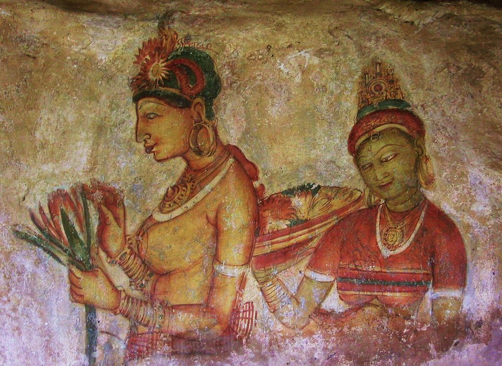 Home Sigiriya frescoes on a Cultural Triangle tour in Sri Lanka