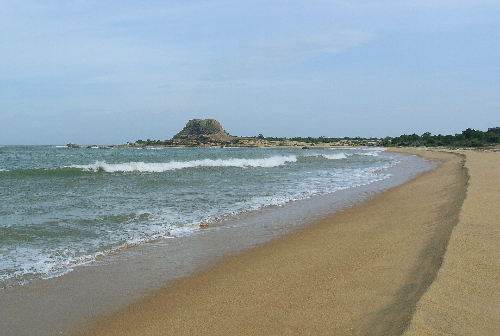 Patanangala rock on the coast of Yala National Park